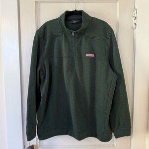 Men’s Vineyard Vines Forest Green Saltwater Quarter Zip - XXL